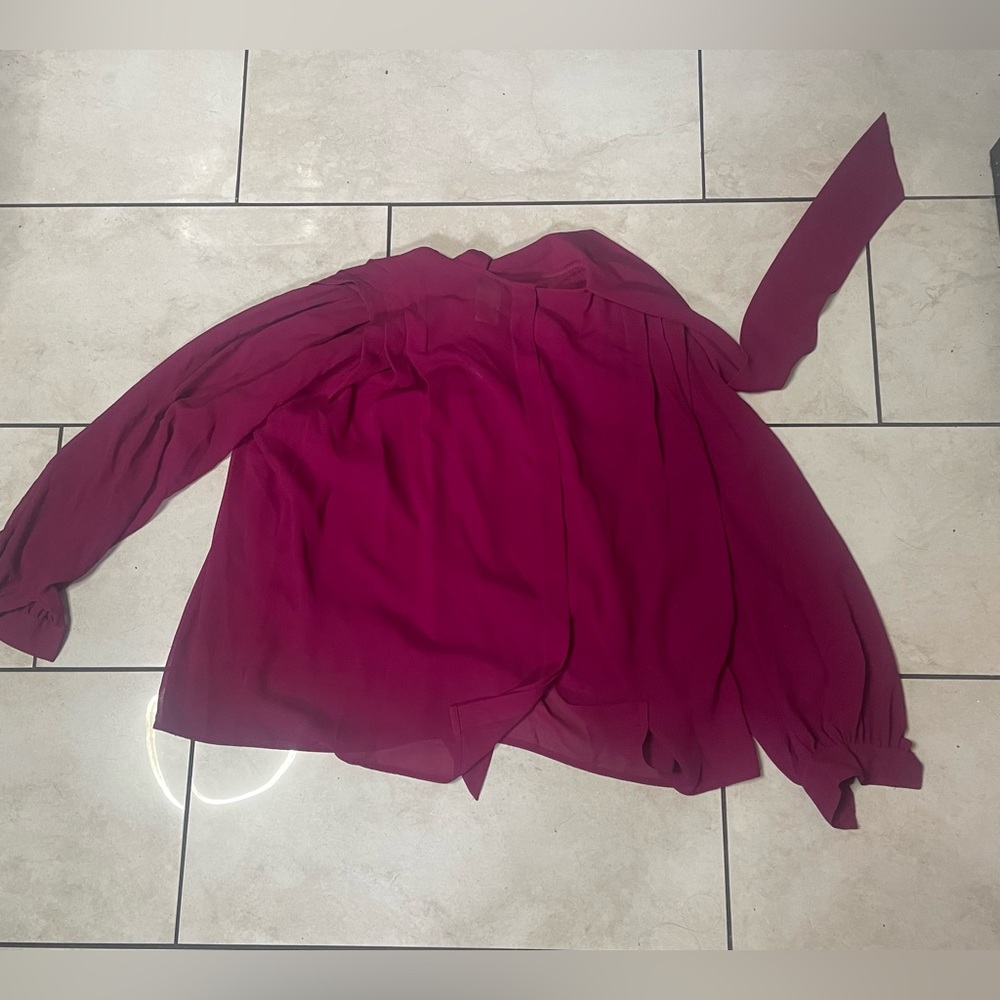 King James California Long Sleeve Blouse - Size 12, 100% Polyester